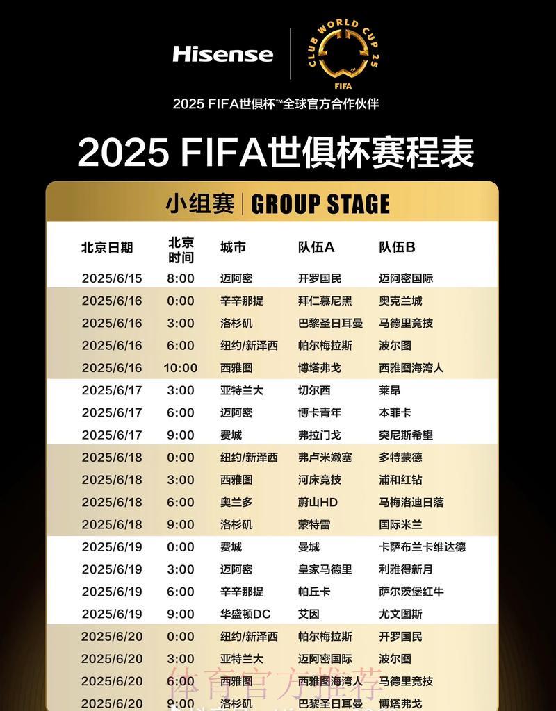 世界杯展望：赛事日程全面梳理与各队竞技状态深度剖析