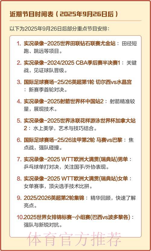 CCTV5世界杯直播精彩赛事观看全攻略